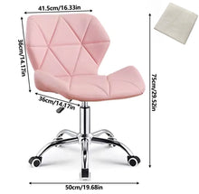 Load image into Gallery viewer, PU Leather Computer Office Desk Chair Adjustable Lift Swivel