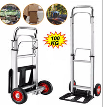 Load image into Gallery viewer, 100kg Folding Sack Truck Trolley Hand Cart