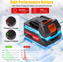 Load image into Gallery viewer, Cordless Paint Sprayer Fence Wall HVLP 21V 1litre 2 Batteries