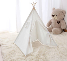 Load image into Gallery viewer, Kids Teepee Tent Canvas Indian Wigwam