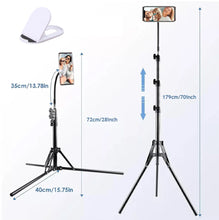 Load image into Gallery viewer, Phone Tripod Stand with Gooseneck 170cm