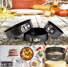 Load image into Gallery viewer, Set of 5 Round Cake Tins Baking Set Non-Stick