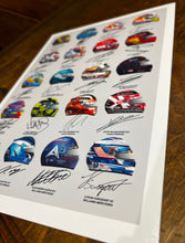 Load image into Gallery viewer, Formula One F1 2023 All Drivers Helmets Signed Poster Print Photo