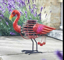Load image into Gallery viewer, Solar Powered Flamingo Spiral Light Outdoor Garden