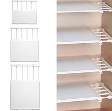 Load image into Gallery viewer, Adjustable Extendable Shelf Cupboard Wardrobe Storage Organiser