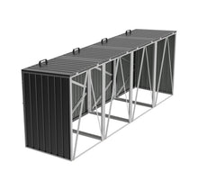 Load image into Gallery viewer, Metal Wheelie Bin Shelter Shed Storage for 1, 2, 3 or 4 Bins
