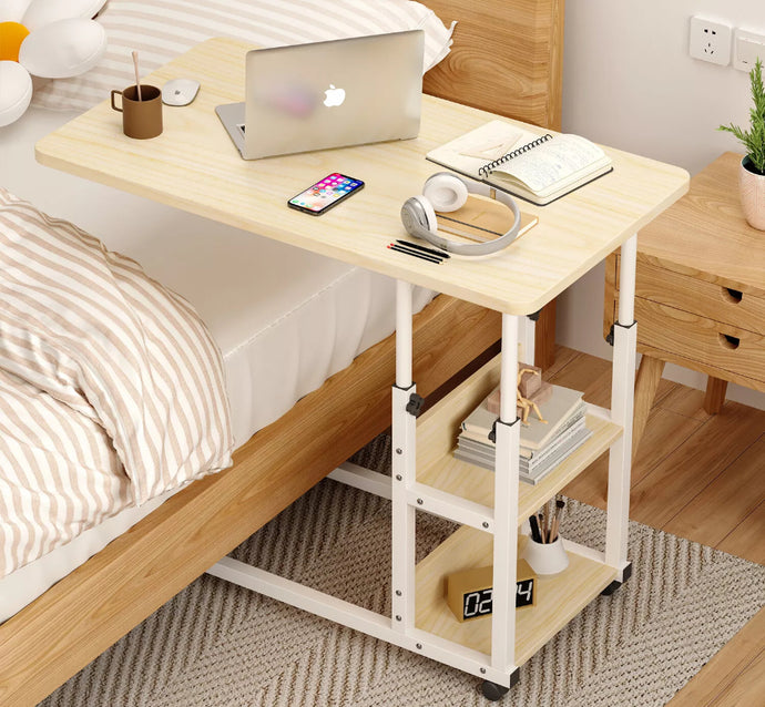 Adjustable Height Overbed Table Computer Desk