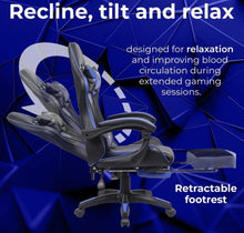 Load image into Gallery viewer, Gaming Chair Office Reclining Chair with Footrest