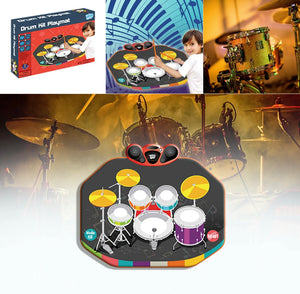 Kids Electronic Drum Kit Touch Play Mat Music Sound Play Toy