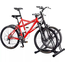 Load image into Gallery viewer, Double Bike Floor Parking Stand Bicycle Storage Rack