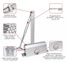 Load image into Gallery viewer, Heavy Duty 45-75KG 180° FIRE RATED DOOR CLOSER Adjustable Self Automatic Closing