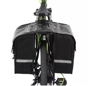 28L Waterproof Bike Rear Rack Bag Bicycle Double Pannier Bag