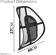 Load image into Gallery viewer, Mesh Back Support for  Office Chair / Car Seat  Lumbar Relief