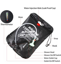 Load image into Gallery viewer, 20L Solar Power Portable Water Shower Camping