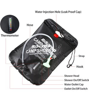 20L Solar Power Portable Water Shower Camping
