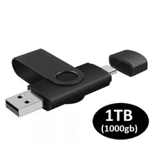 Load image into Gallery viewer, 1TB / 2TB Type C USB Memory 2 in 1 Stick Flash Pen Drive