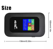 Load image into Gallery viewer, Portable 5G/4G LTE Wireless WiFi Router Mobile Broadband HotSpot