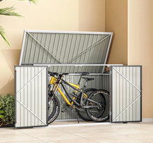 Load image into Gallery viewer, Outdoor Lockable Bike Shed Bicycle Tool Storage Shelter