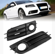 Load image into Gallery viewer, Front Fog Light Grille Cover Bezel w/Black Ring For Audi A4 B8 S-LINE S4 2008-2012