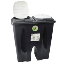 Load image into Gallery viewer, Kitchen 50L Duo Recycle Bin Recycling with Double Compartment