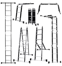 Load image into Gallery viewer, 3.5m Metre Multi-Purpose Folding Ladder 12 in 1