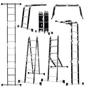 3.5m Metre Multi-Purpose Folding Ladder 12 in 1