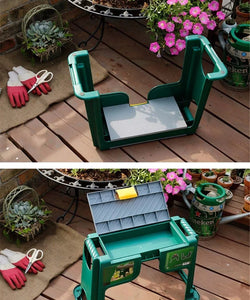 3 In 1 Gardener's Padded Kneeler Seat Tools Storage