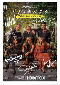 Friends Cast Signed Poster TV Show Print Photo Autograph