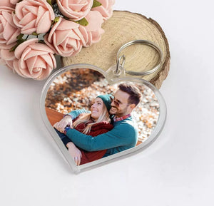 Personalised Keyring Your Own Photo Logo Text Customised