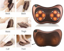 Load image into Gallery viewer, Shiatsu Shoulder Neck and Back Massager Pillow with Heat Kneading