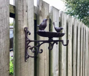 Cast Iron Bird Feeder Water Bath