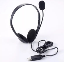 Load image into Gallery viewer, USB Headset Headphones Wired with Microphone MIC for Call PC Computer Laptop