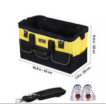 Load image into Gallery viewer, 20&quot; Tool Bag Multifunctional Heavy Duty Hard Base