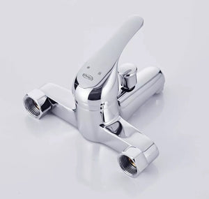 Bathroom Chrome Sink Bath Tap Shower Mixer with Hand Held Shower