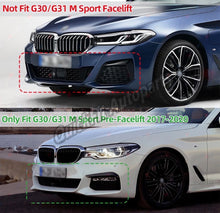 Load image into Gallery viewer, Front Splitter Lip Spoiler Gloss Black For BMW 5 Series G30 G31 M Sport 2017-20 Pre LCI