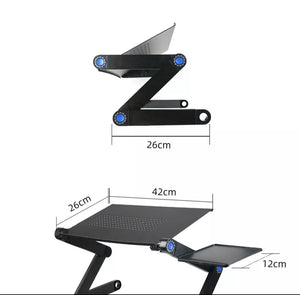 Folding Laptop Stand Riser Tray Table Desk Adjustable