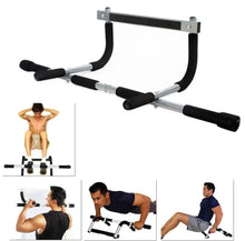 Load image into Gallery viewer, Doorway Pull Up Bar Chin Up Sit-Up Strength Body Workout Exercise Fitness Gym!