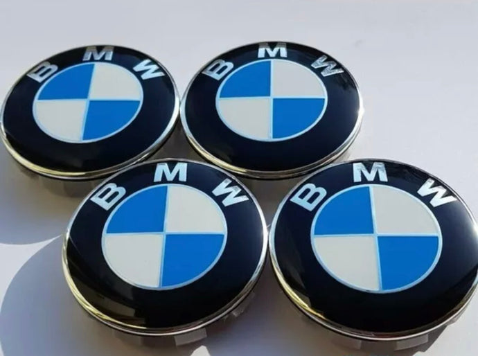 4 x Centre Caps for BMW Alloy Wheels 68mm