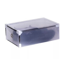 Load image into Gallery viewer, 20 x Clear Plastic Shoe Storage Boxes Stackable Foldable Box Organiser