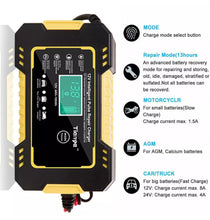 Load image into Gallery viewer, Car / Motorbike Battery Charger 12V LCD Display