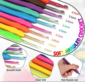 Beginner’s Crochet Kit Ergonomic Set • 109PCS