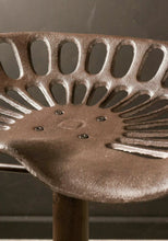 Load image into Gallery viewer, Cast Iron Tractor Style Kitchen Bar Stool Antique Style
