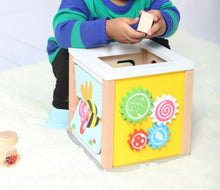 Load image into Gallery viewer, Wooden Nature Activity Cube Beads Wire Maze Educational Toy
