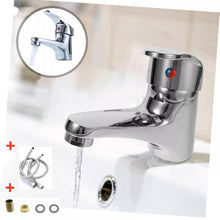 Load image into Gallery viewer, Bathroom Tap Single Basin Sink Mono Mixer with 2 Hoses