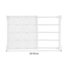 Load image into Gallery viewer, Adjustable Extendable Shelf Cupboard Wardrobe Storage Organiser