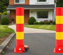 Load image into Gallery viewer, Folding Locking Parking Bollard Post Barrier Car Security