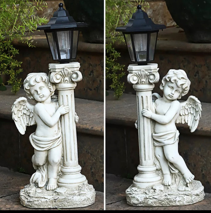 Large Solar Angel LED Light Garden Ornament Statue Figurine 50cm High