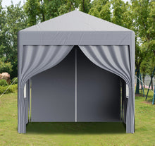Load image into Gallery viewer, 2x2m Metre Pop Up Marquee Gazebo with 4 Side Panels Waterproof