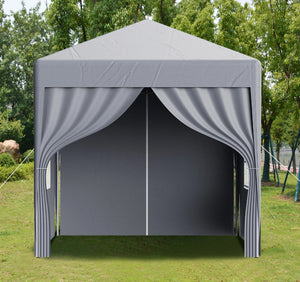 2x2m Metre Pop Up Marquee Gazebo with 4 Side Panels Waterproof