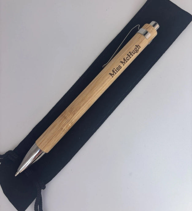 Personalised Engraved Wooden Pen